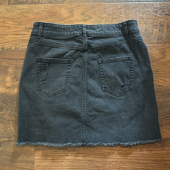 Black denim distressed shirt - Picture 4 of 6